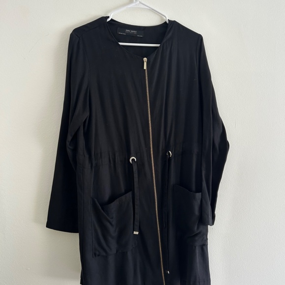 Zara Black Zip Up Jacket - Picture 3 of 5